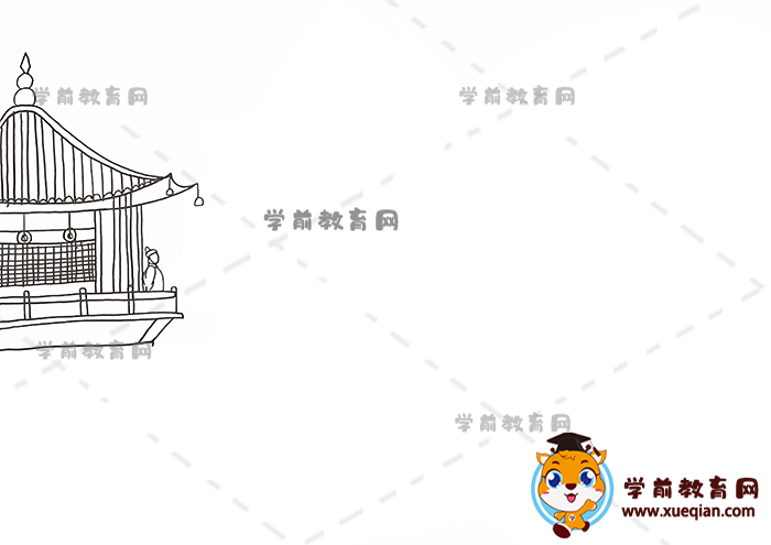 登鸛雀樓詩(shī)配畫