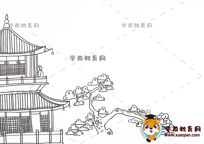 登鸛雀樓詩(shī)配畫