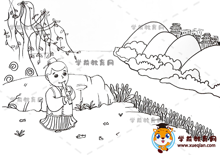 涼州詞詩(shī)配畫(huà)