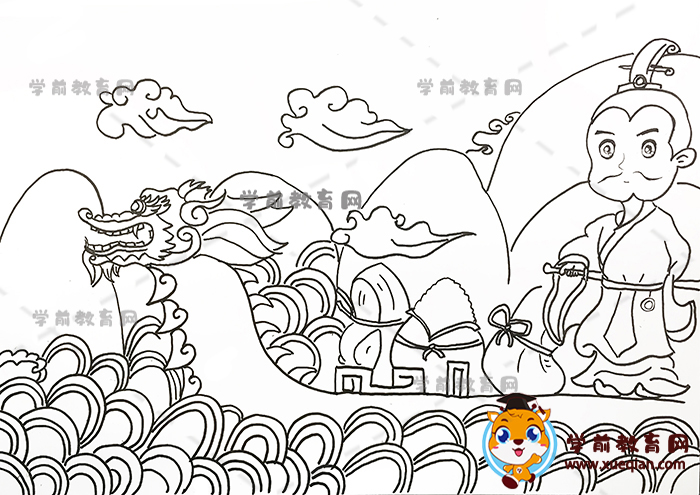 端午節(jié)詩配畫