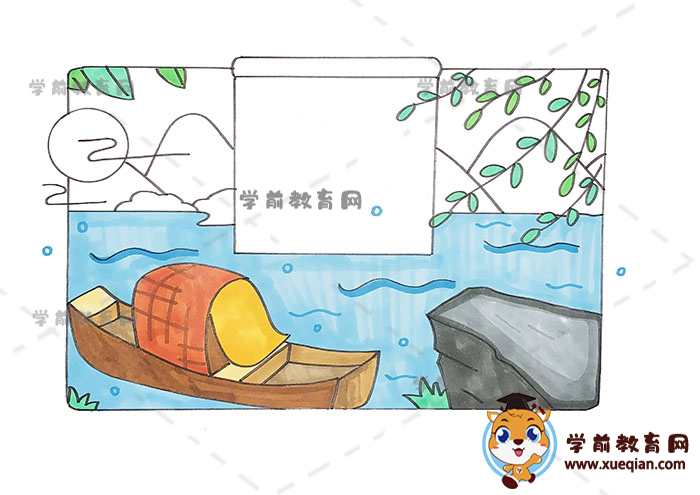 泊船瓜洲詩(shī)配畫
