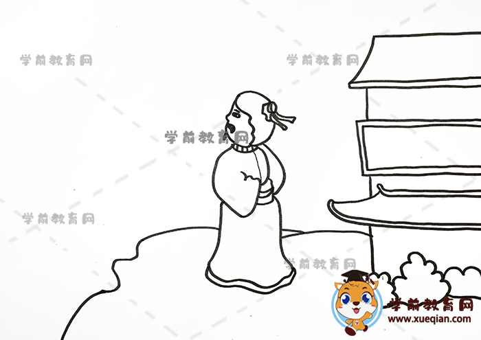 登幽州臺(tái)歌詩(shī)配畫