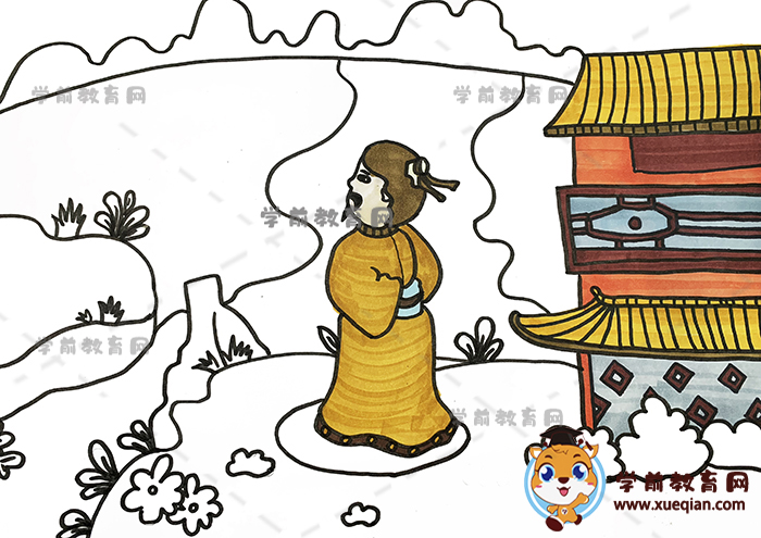 登幽州臺(tái)歌詩(shī)配畫