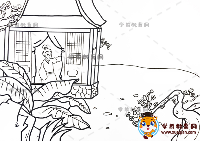 春曉詩(shī)配畫(huà)