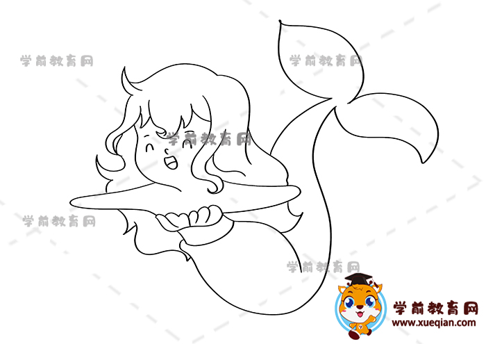 美人魚(yú)兒童畫(huà)