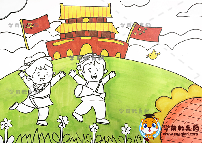 民族團(tuán)結(jié)兒童畫