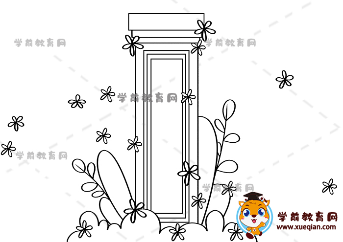 清明祭英烈兒童畫