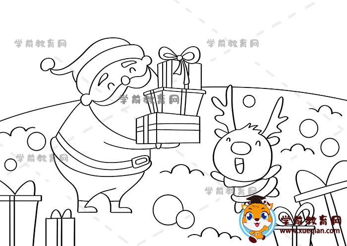 圣誕節(jié)兒童畫(huà)