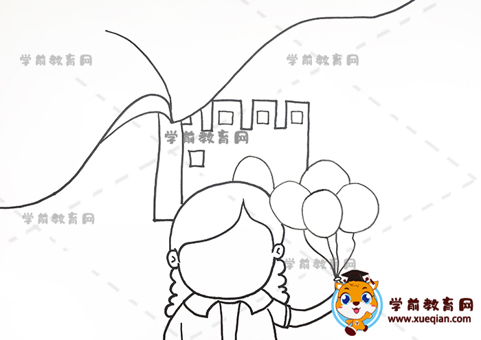 我為祖國點贊兒童畫