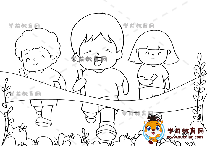 運(yùn)動(dòng)會(huì)兒童畫(huà)