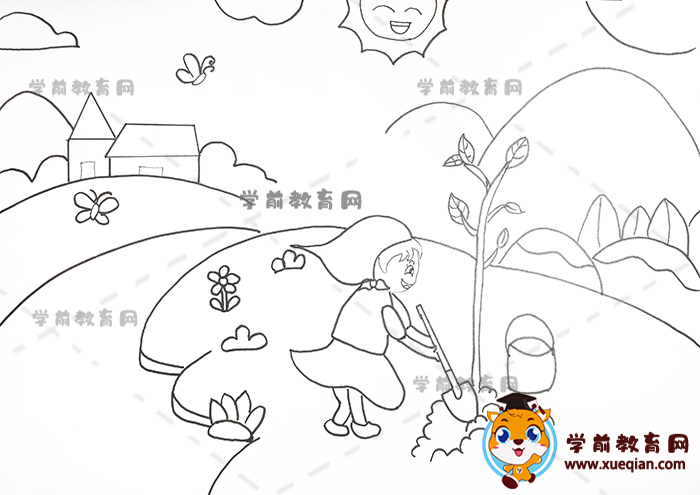 植樹(shù)節(jié)兒童畫(huà)