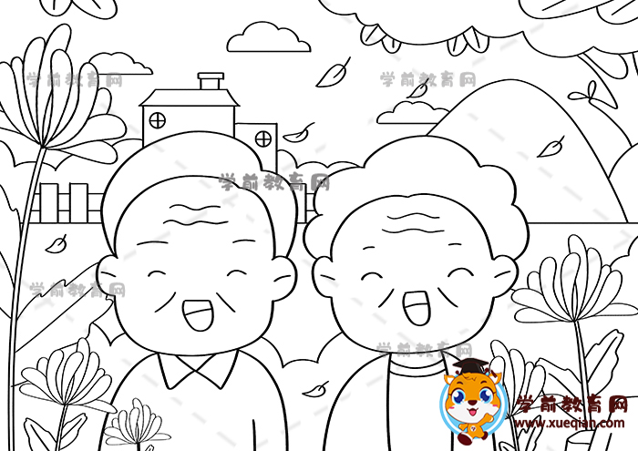 重陽節(jié)兒童畫