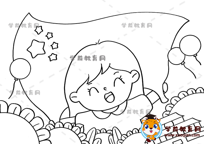 愛(ài)祖國(guó)兒童畫(huà)