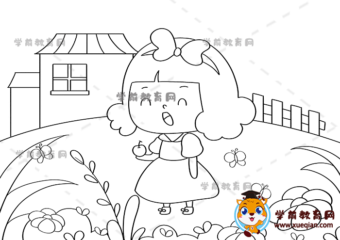 白雪公主兒童畫(huà)