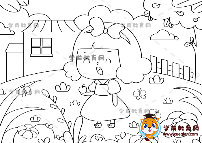 白雪公主兒童畫(huà)