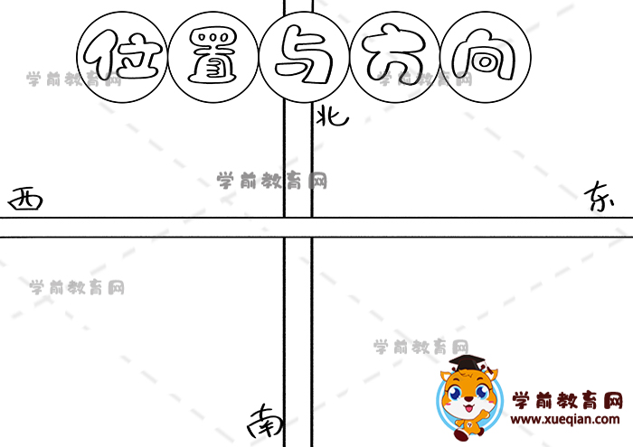 位置與方向手抄報