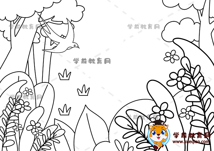 春天兒童畫