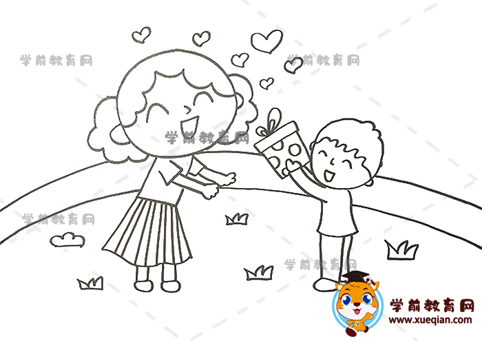 感恩老師兒童畫(huà)