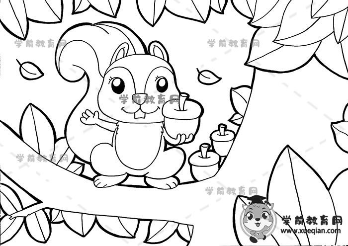 秋天兒童畫
