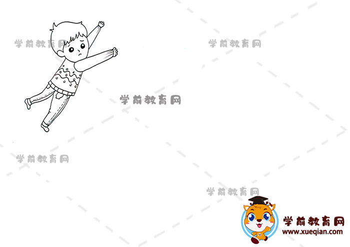 節(jié)約用水兒童畫